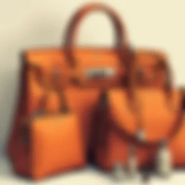 Close-up of Hermès iconic products, emphasizing quality and craftsmanship